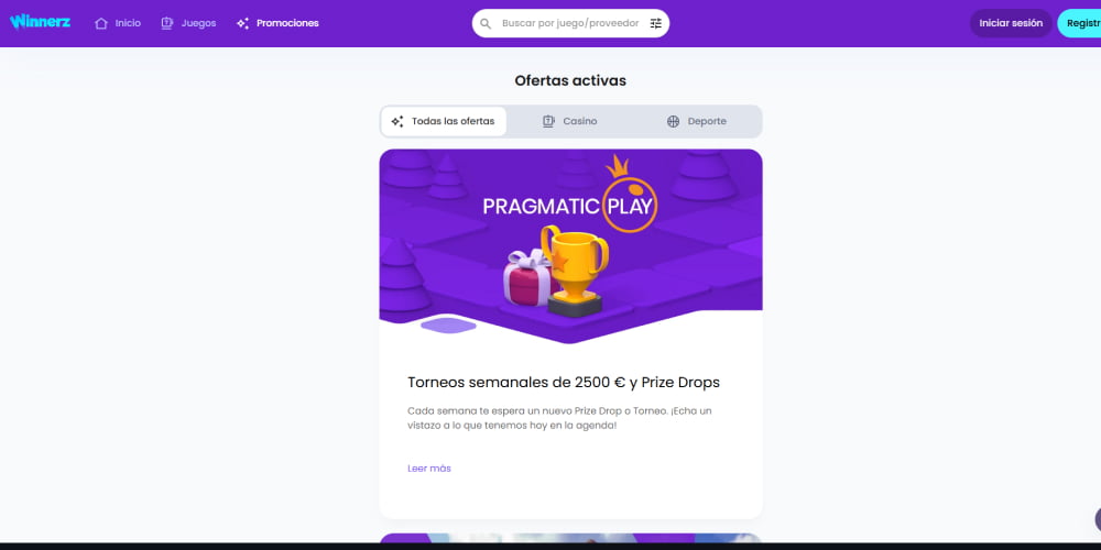 Winnerz Casino promociones